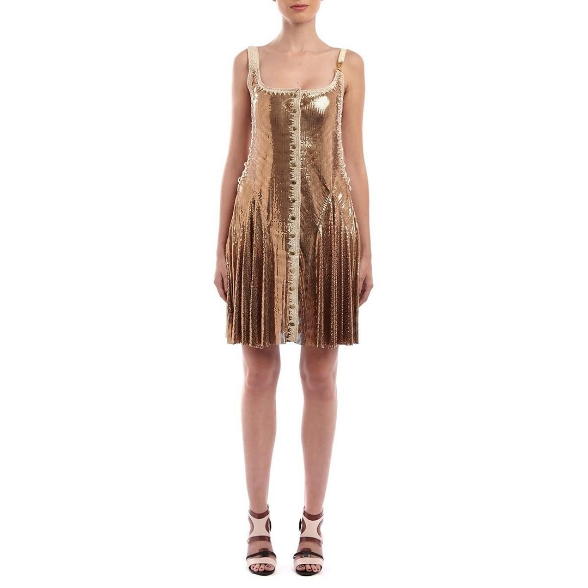 paco rabanne crystal chainmail dress