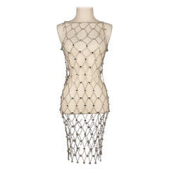 Paco Rabanne Golden Metal Chain Dress