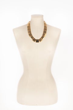 Paco Rabanne Goldene Halskette aus beweglichen Platten