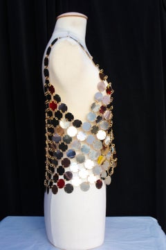 Paco Rabanne golden rhodoid chips top