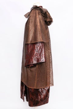 Paco Rabanne Haute Couture Coat in Textured Canvas