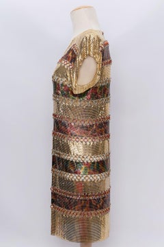 Paco Rabanne Haute Couture Knit Dress, Size 36FR