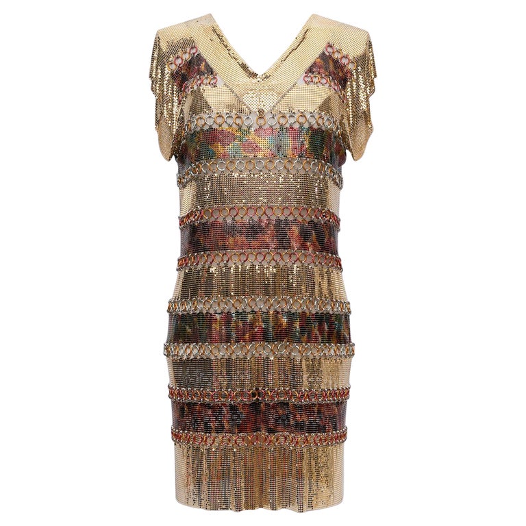 Paco Rabanne Haute Couture Knit Dress, Size 36FR at 1stDibs