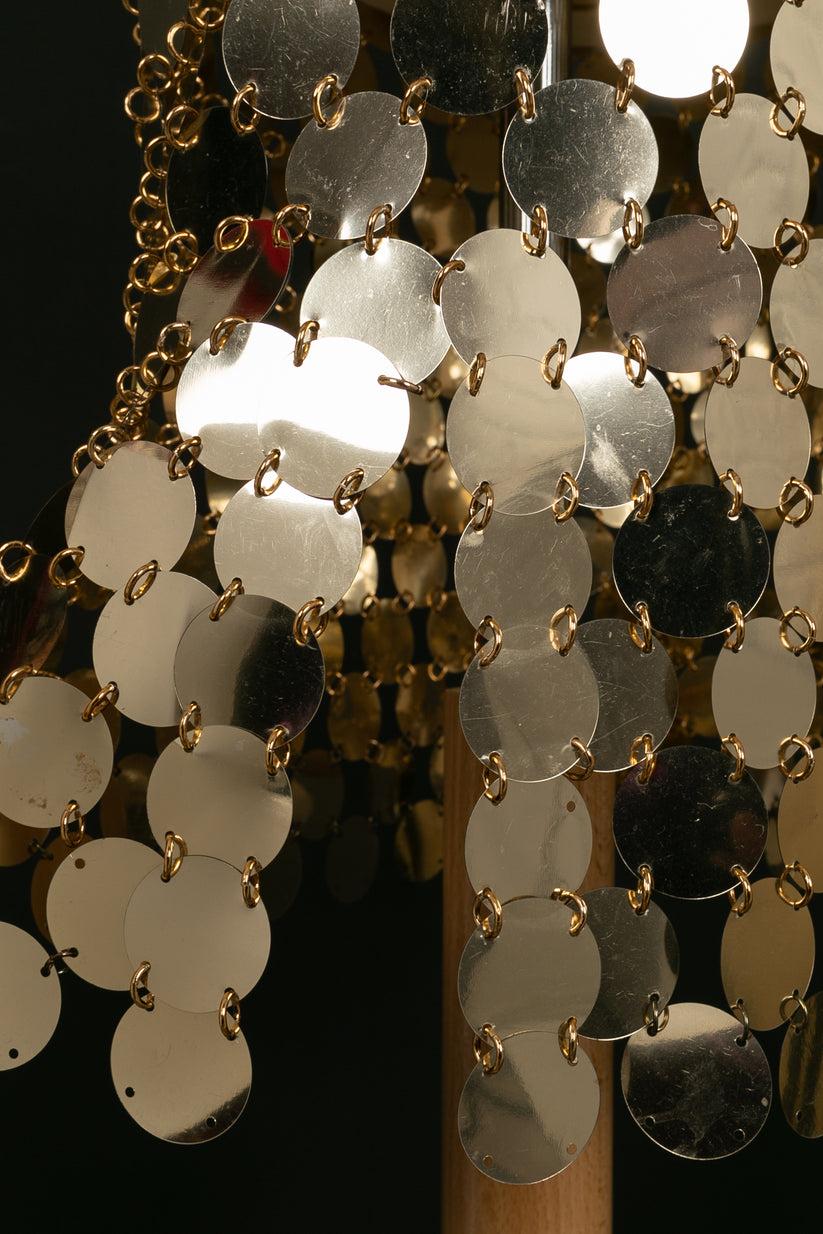 Paco Rabanne - Robe emblématique en peau de celluloïd dorée Pour femmes en vente