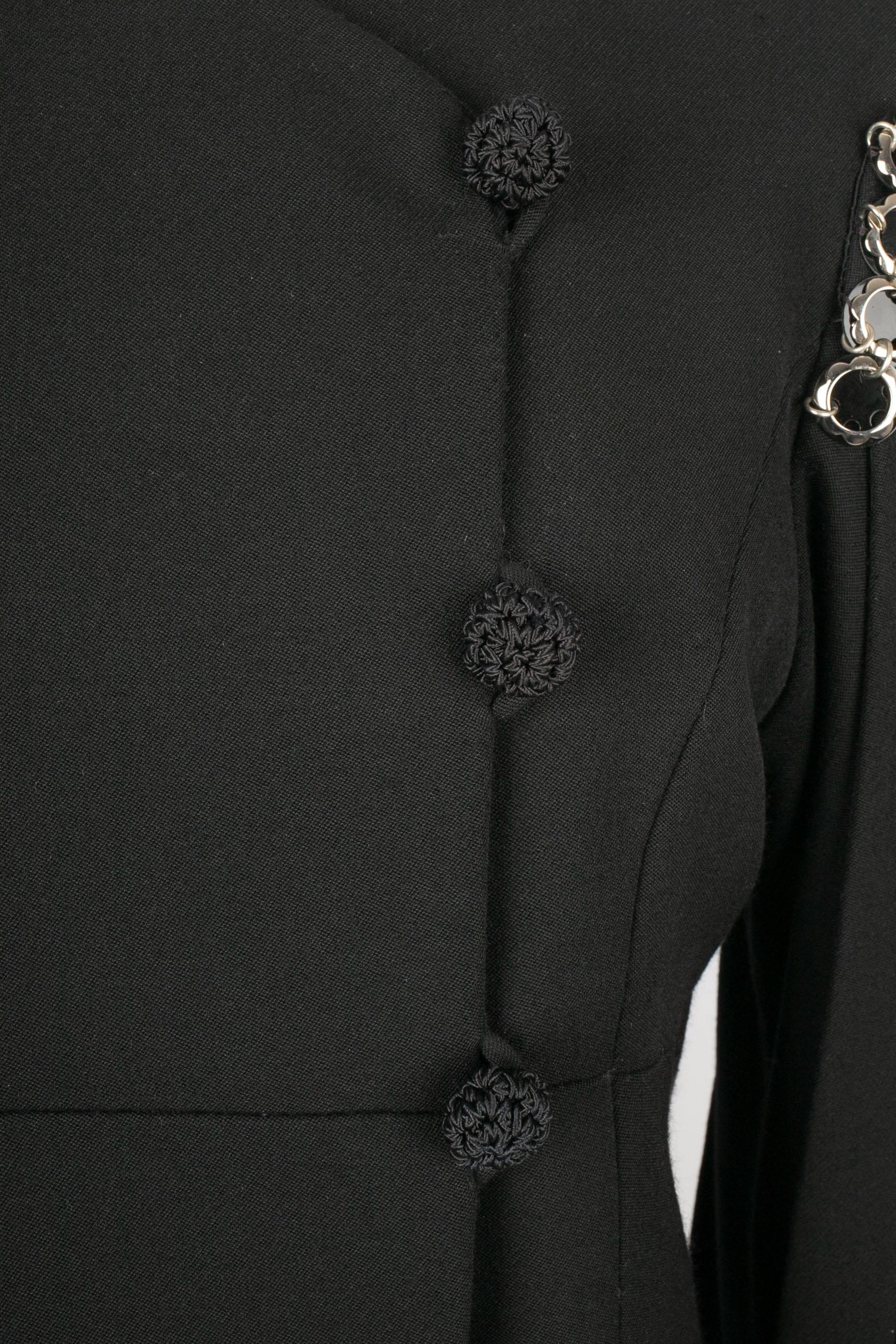 Black Paco Rabanne jacket For Sale