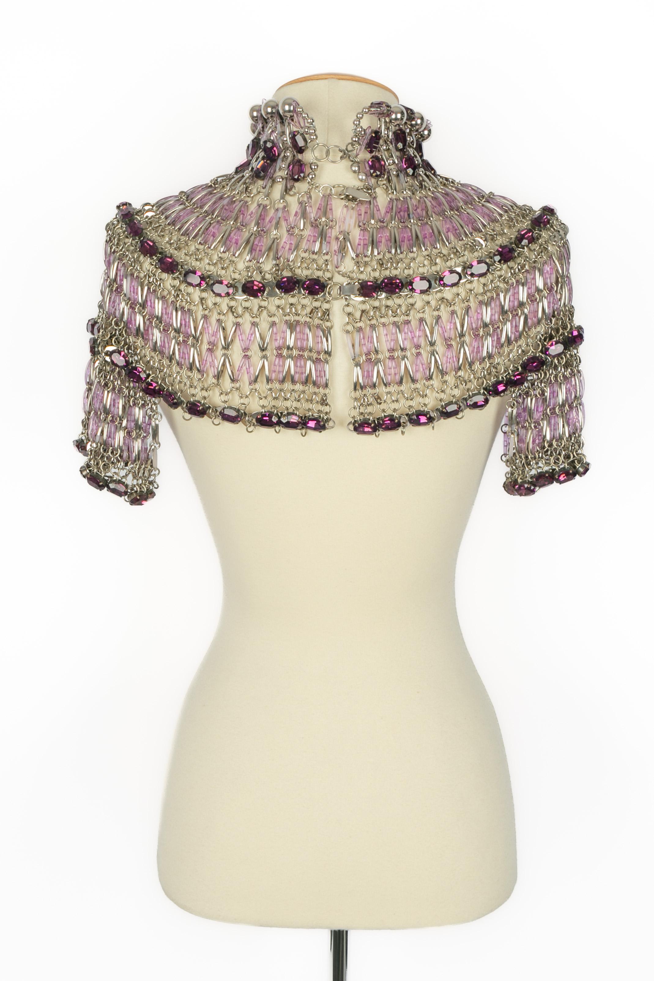 Paco Rabanne-Schmuckhalsband Herbst-Winter 1981-1982 Damen im Angebot