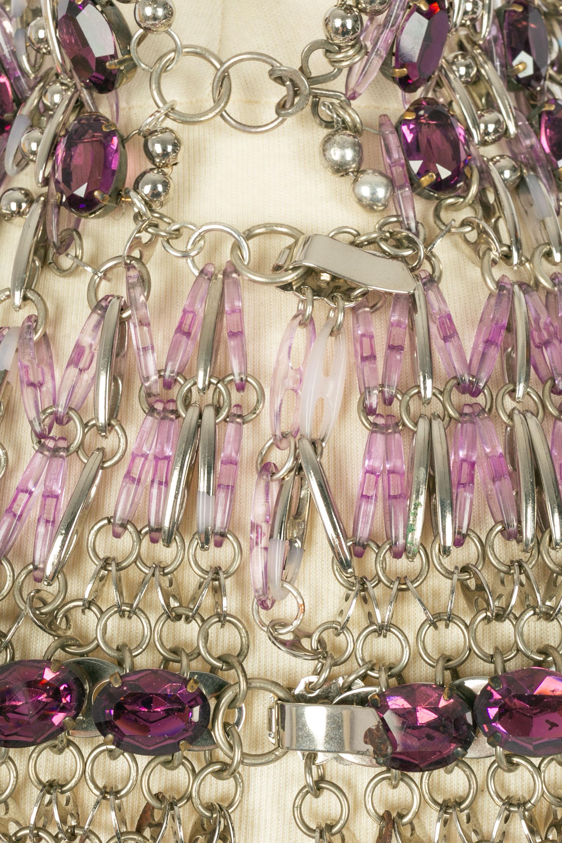 Paco Rabanne-Schmuckhalsband Herbst-Winter 1981-1982 im Angebot 1
