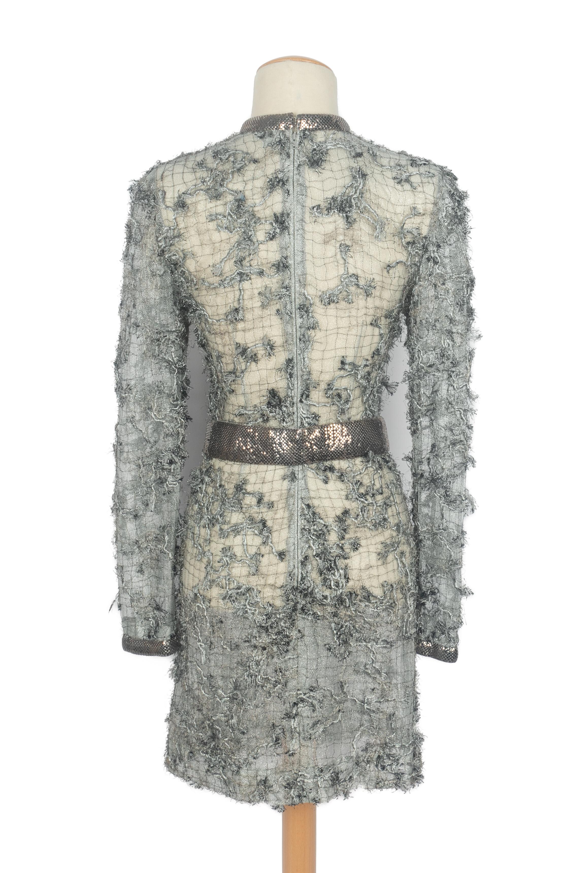 Paco Rabanne Spitzenkleid 1990er Jahre im Angebot 1