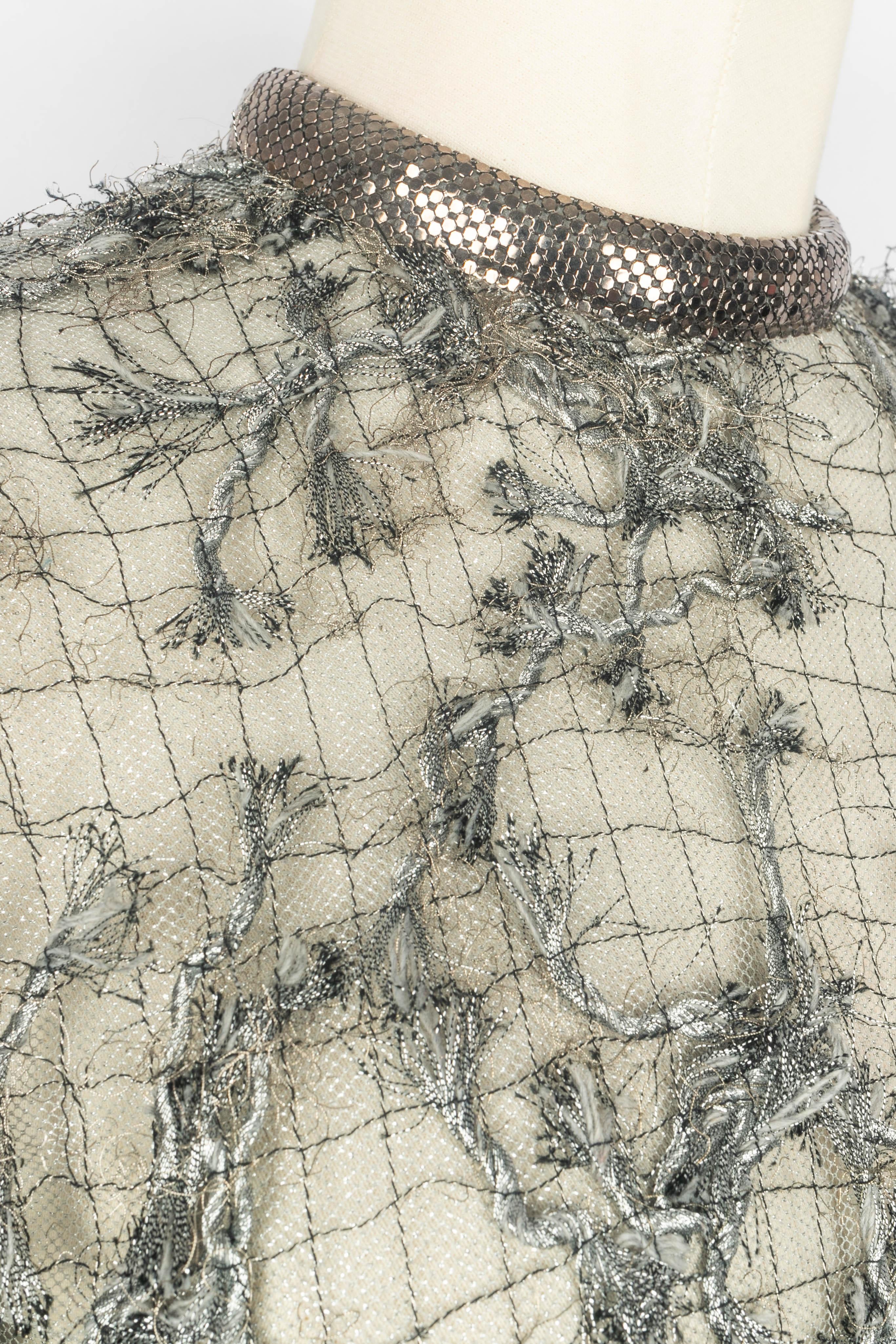 Paco Rabanne Spitzenkleid 1990er Jahre im Angebot 3