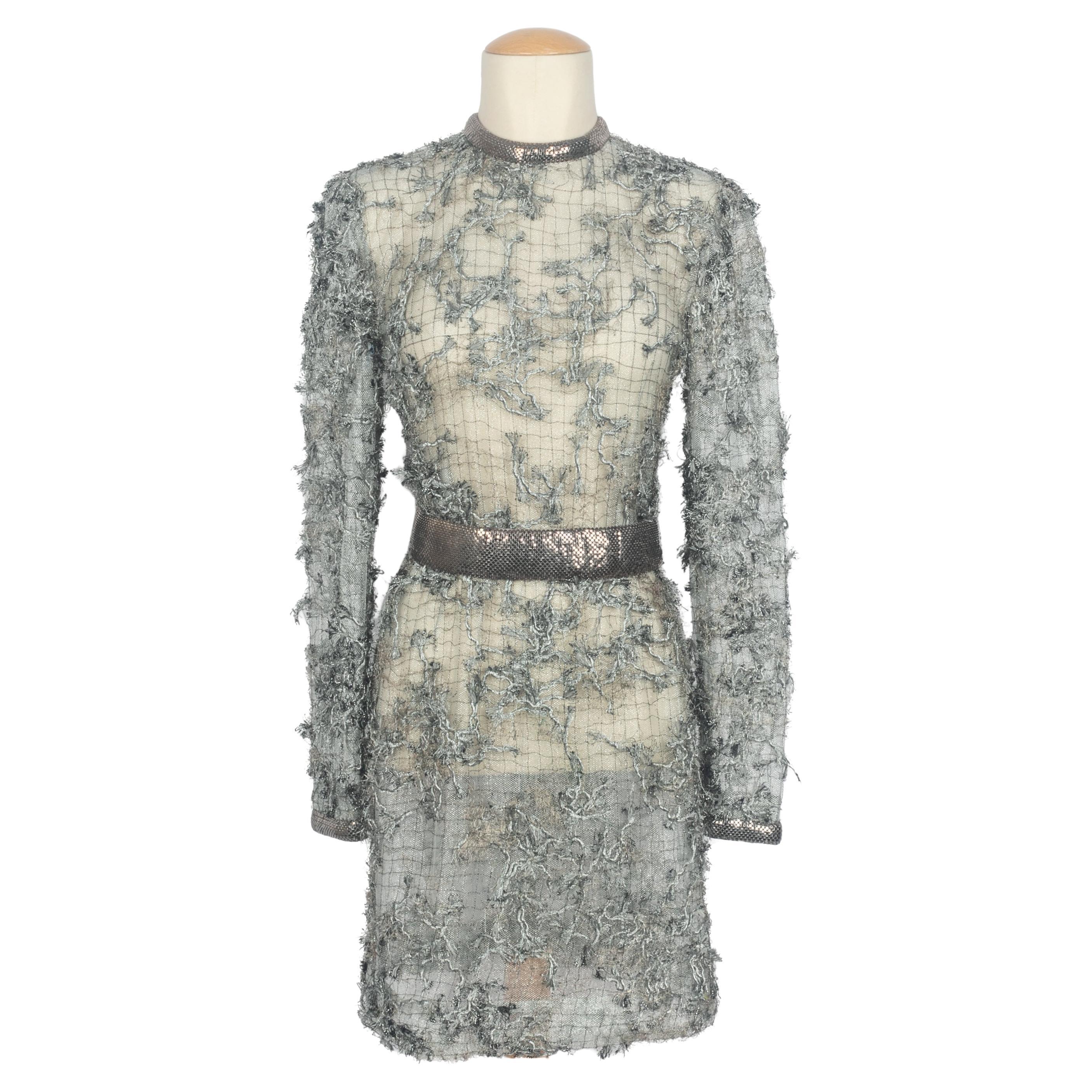 Paco Rabanne Spitzenkleid 1990er Jahre