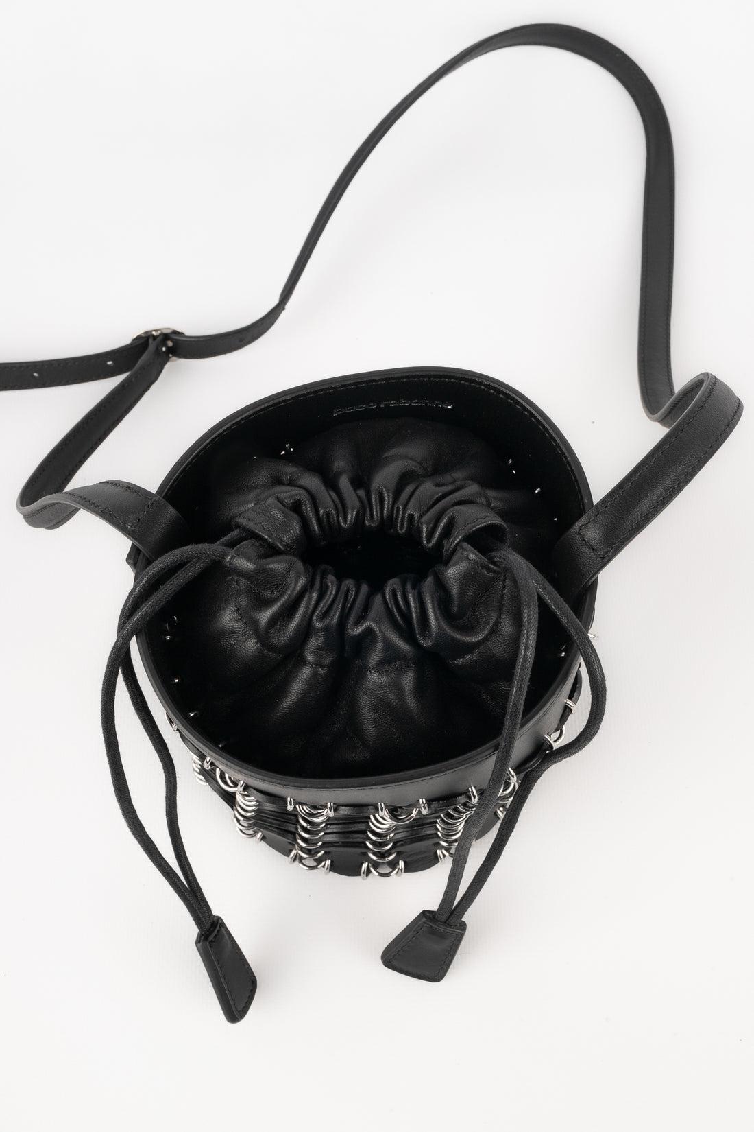 Paco Rabanne Leather Bucket Bag For Sale 2