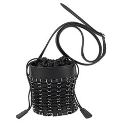 Paco Rabanne Eimertasche aus Leder