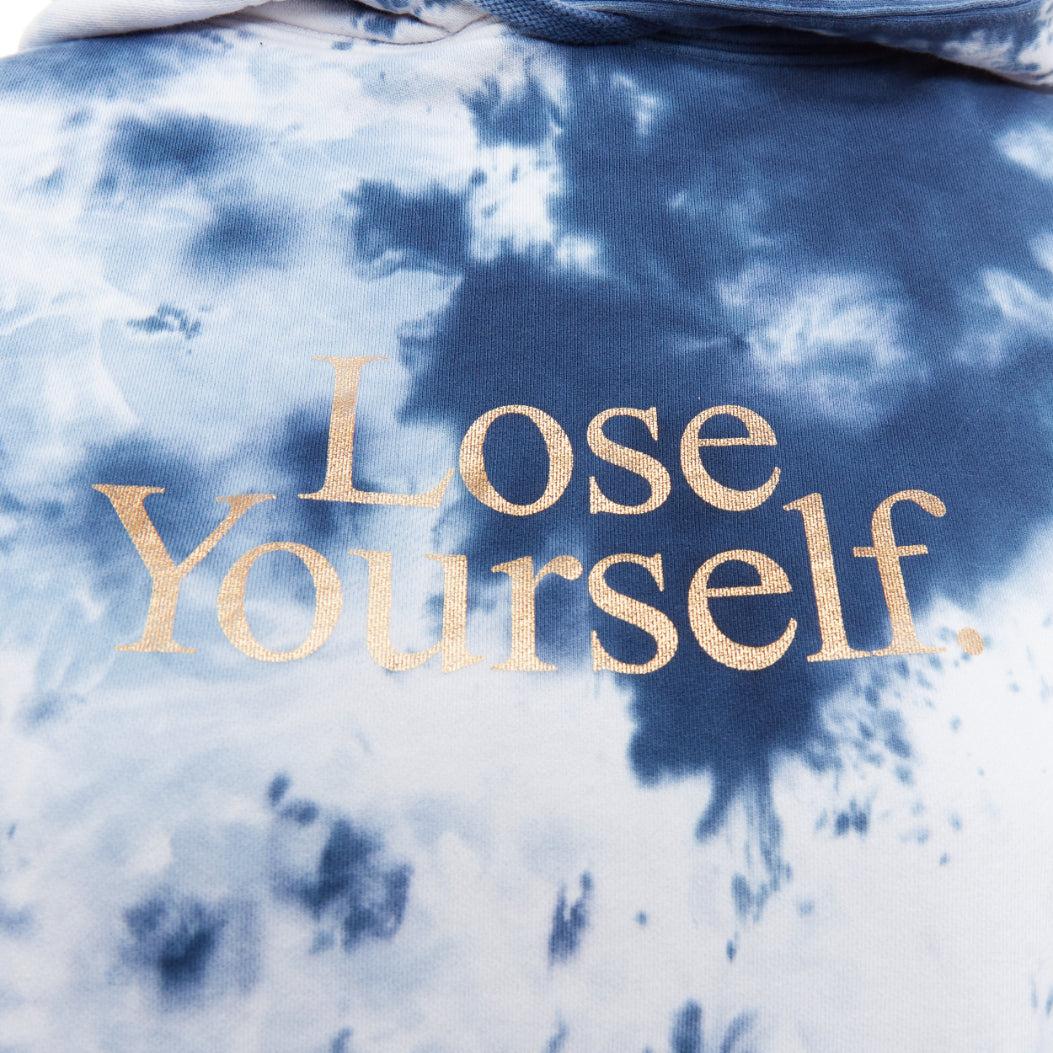 PACO RABANNE Lose Yourself blue cotton tie dye hoodie S
Reference: JACG/A00202
Brand: Paco Rabenne
Model: Modele Depose
Collection: AW2021
Material: Cotton
Color: Blue, White
Pattern: Tie Dye
Closure: Pullover
Extra Details: This tie-dye hoodie is
