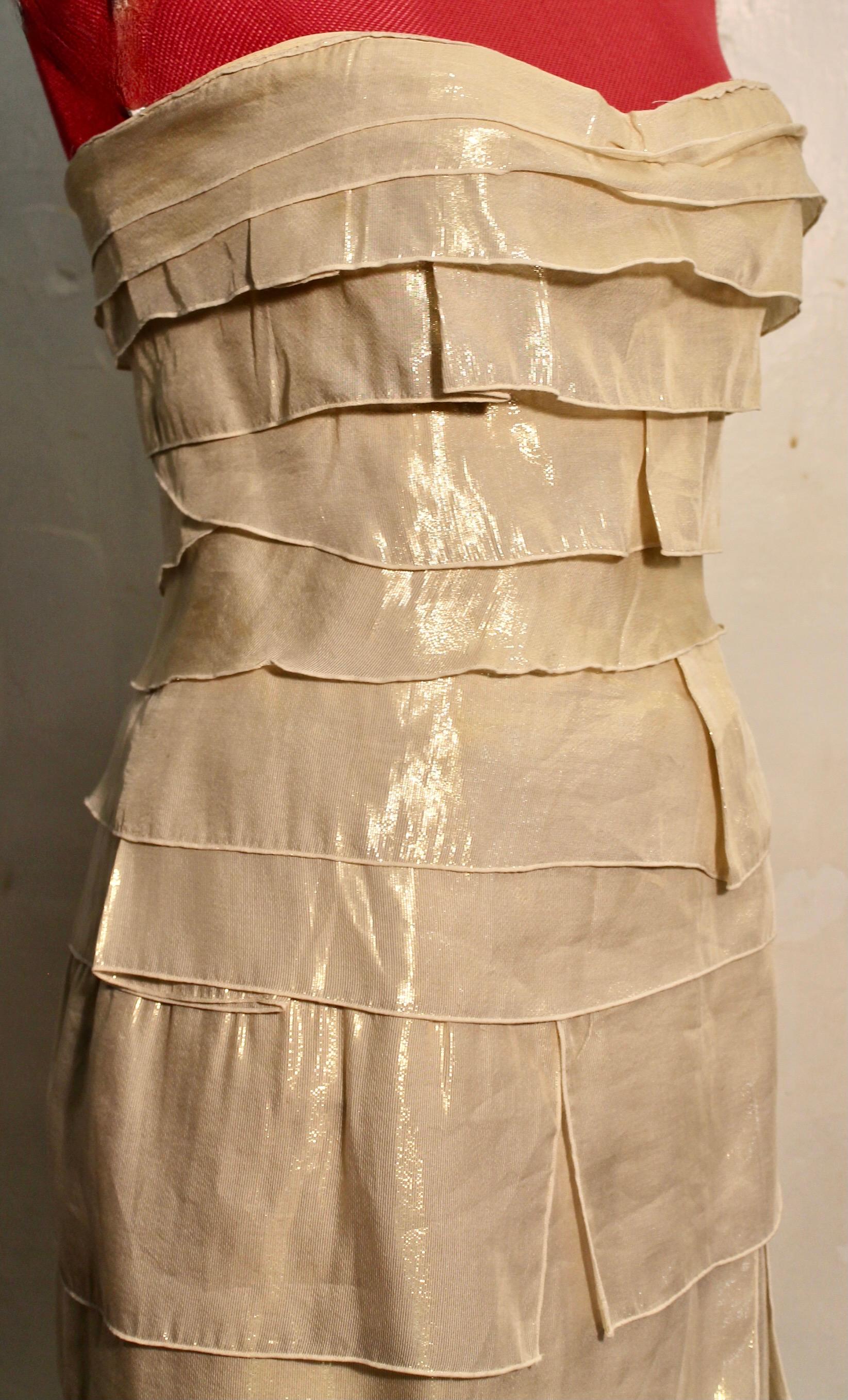 Brown Paco Rabanne Made in Paris Cocktail Dress For Sale