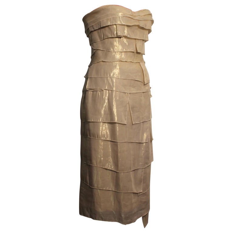 Paco Rabanne Made in Paris Cocktail Dress For Sale at 1stDibs