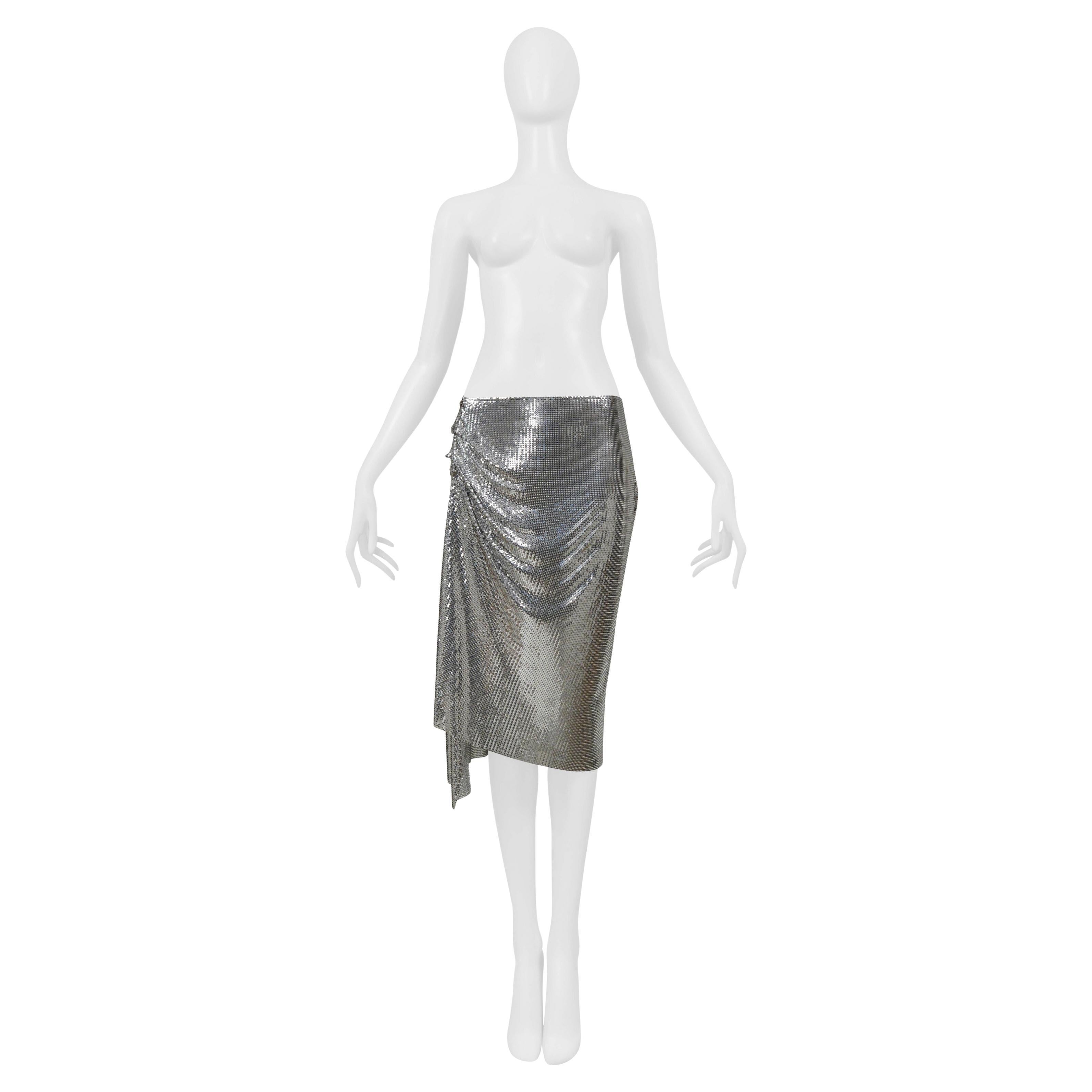Paco Rabanne Metal Chainmail Skirt C. 2017 For Sale