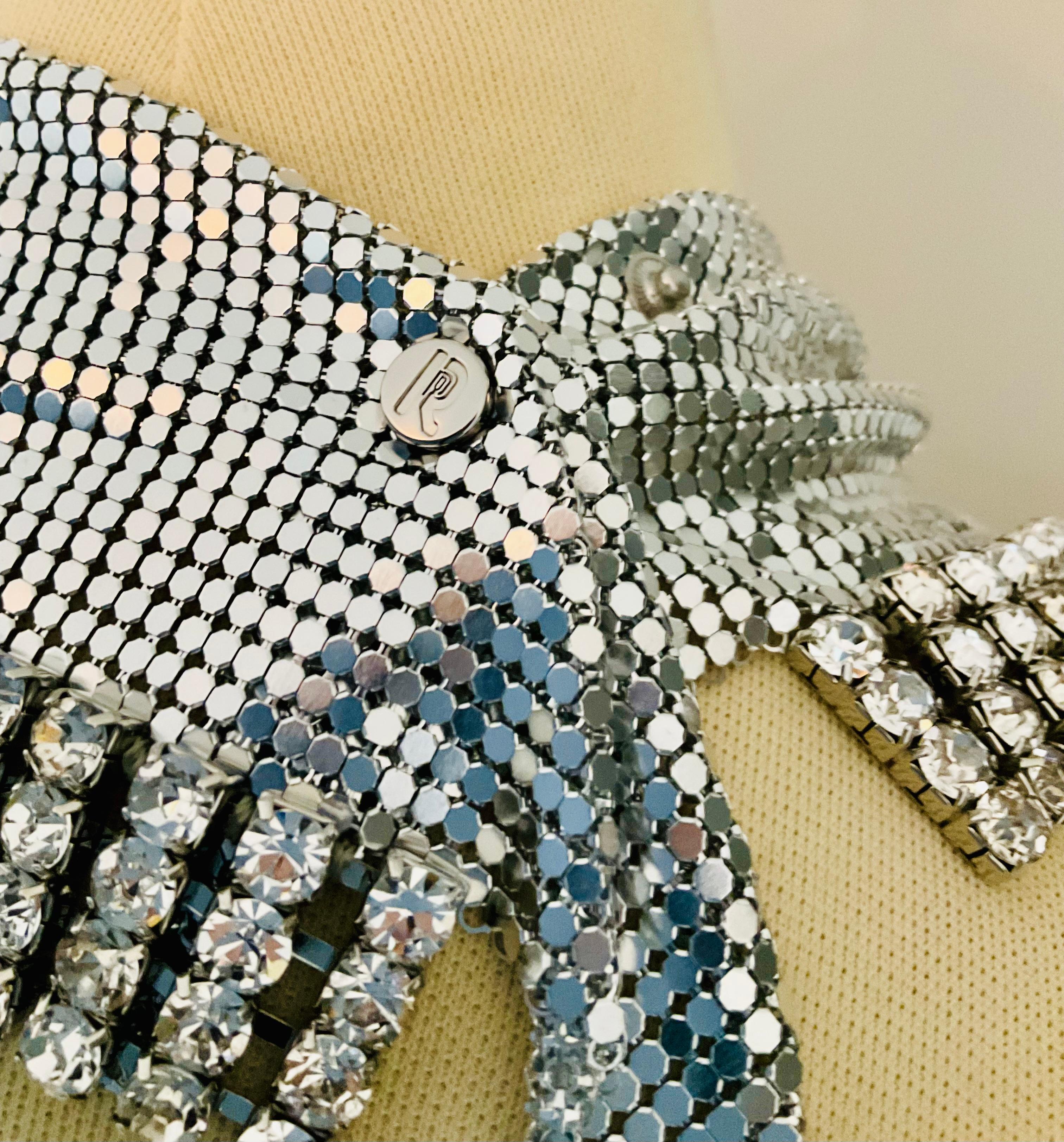 Paco Rabanne Bufanda Triángulo Malla Metálica Pedrería Coleccionistas en Nuevo estado para la venta en 'S-HERTOGENBOSCH, NL