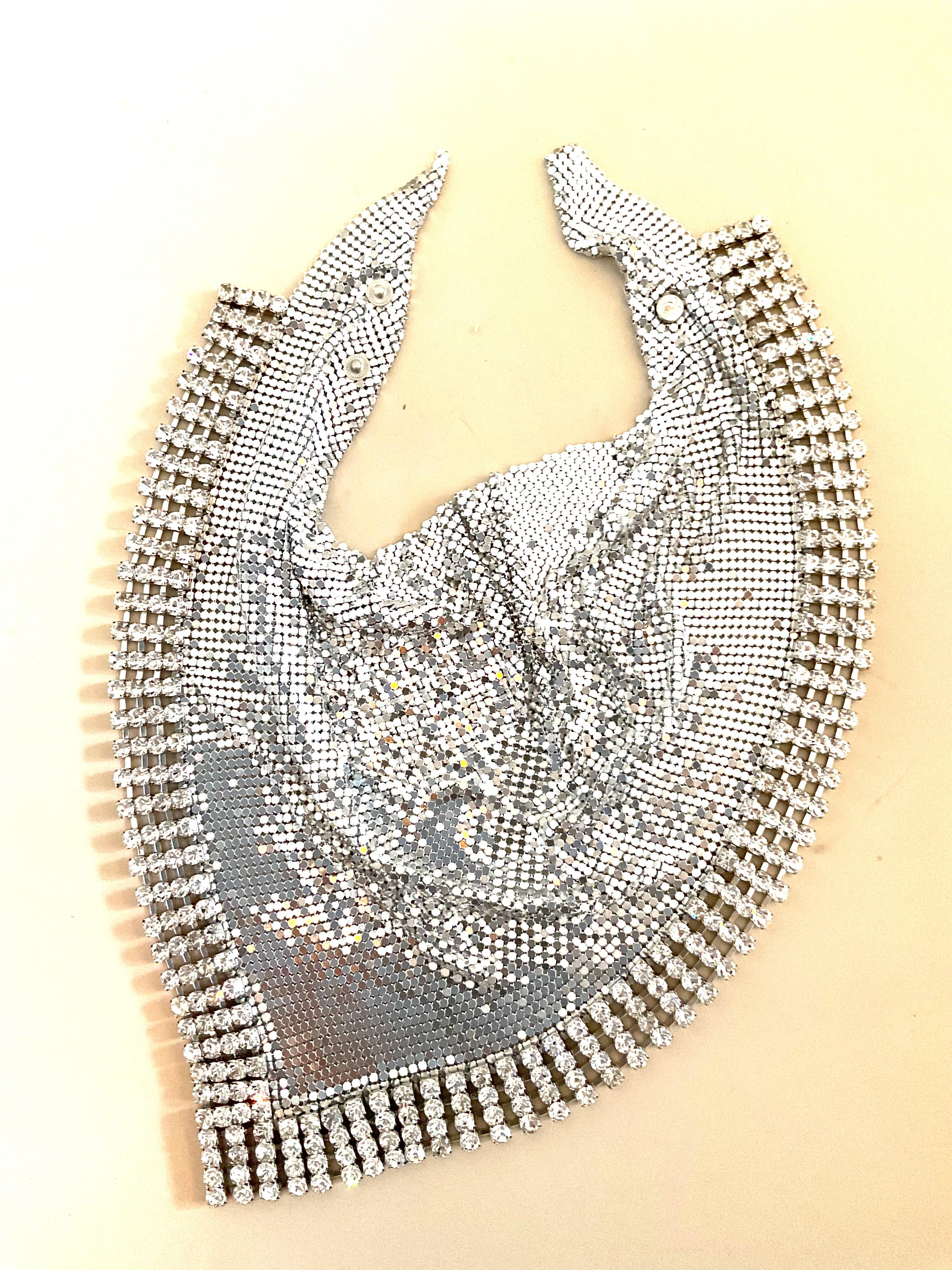 Paco Rabanne Bufanda Triángulo Malla Metálica Pedrería Coleccionistas en Nuevo estado para la venta en 'S-HERTOGENBOSCH, NL