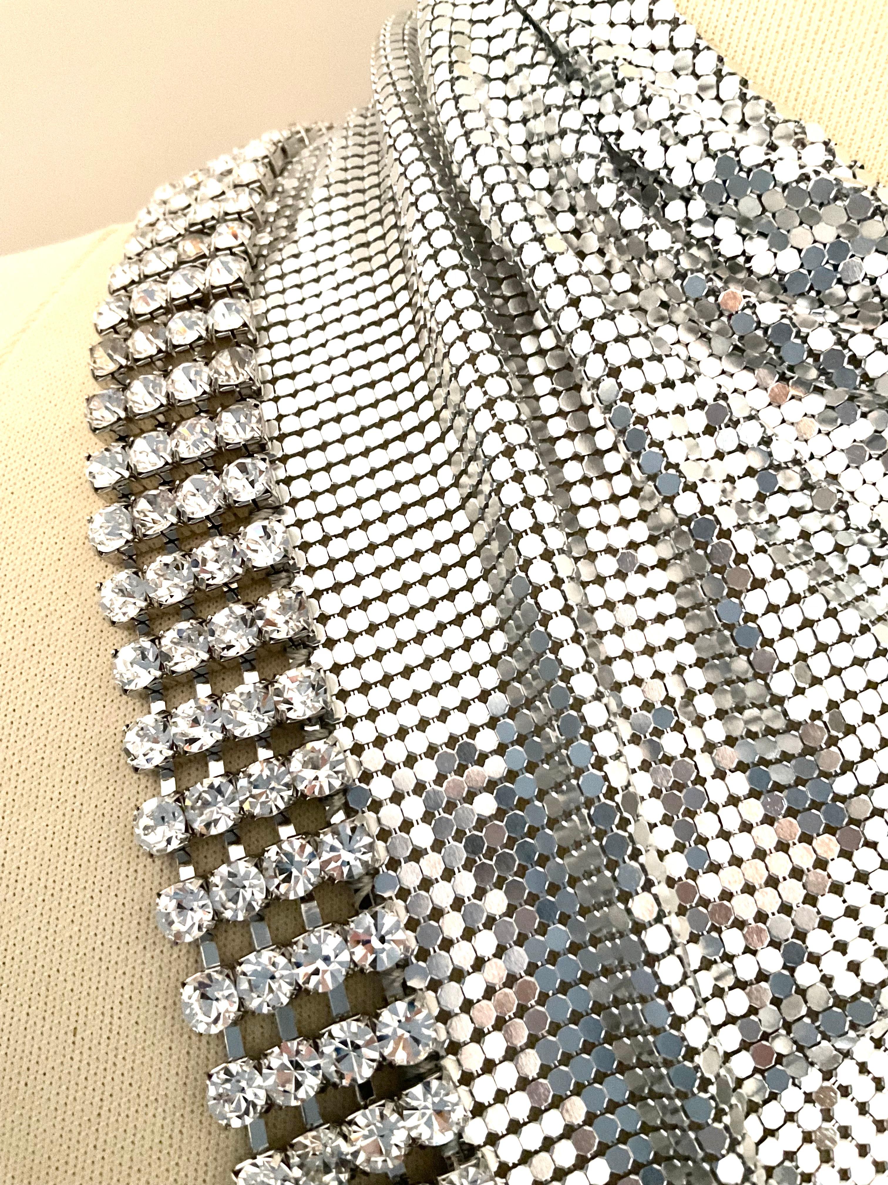 Paco Rabanne Bufanda Triángulo Malla Metálica Pedrería Coleccionistas en venta 3