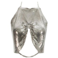 Paco Rabanne metal mesh vest with cut-out, A/W 2000