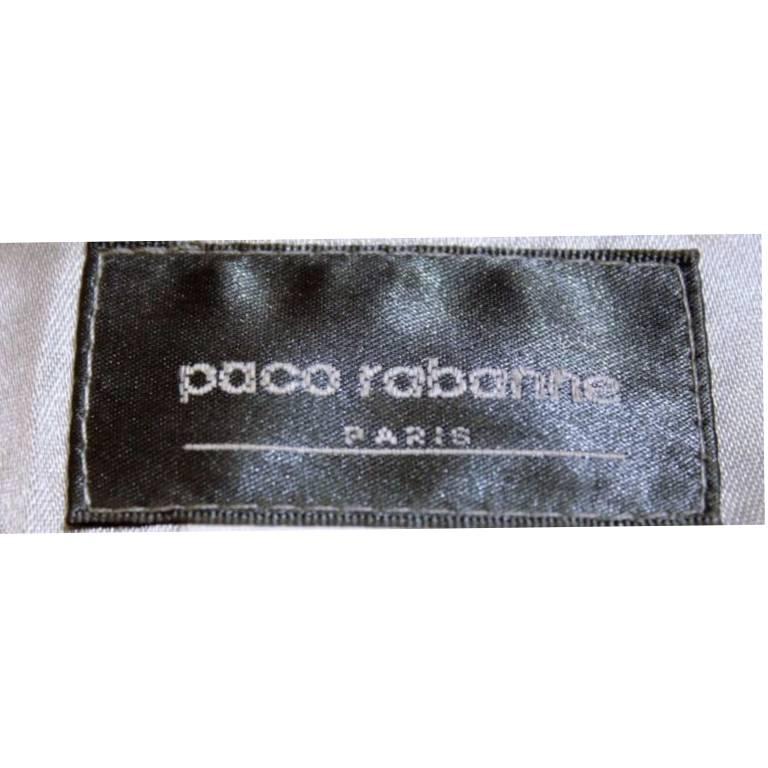 Women's Paco Rabanne metallic leather mini dress, Circa 1966 For Sale