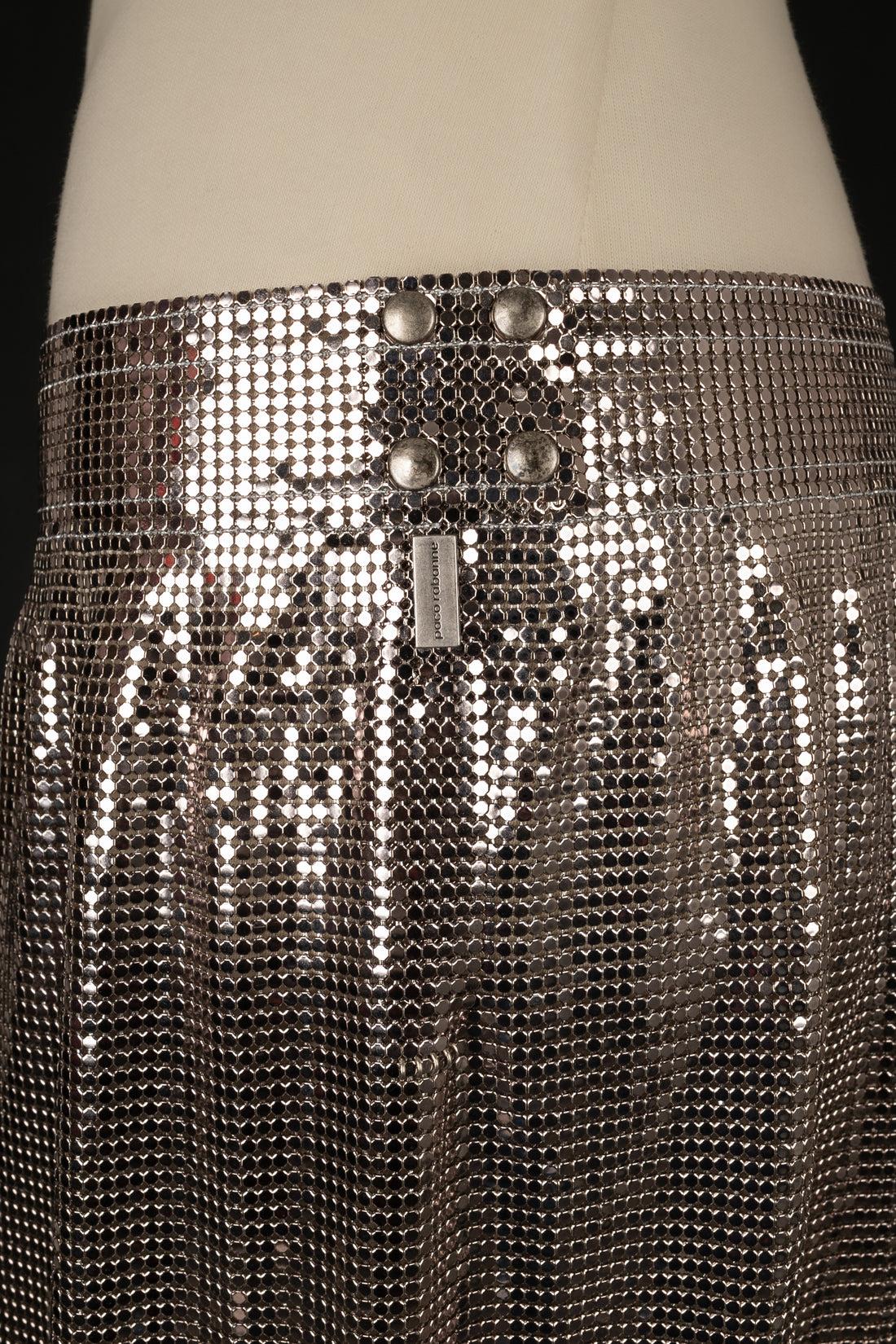 Women's Paco Rabanne Metallic Mesh Skirt