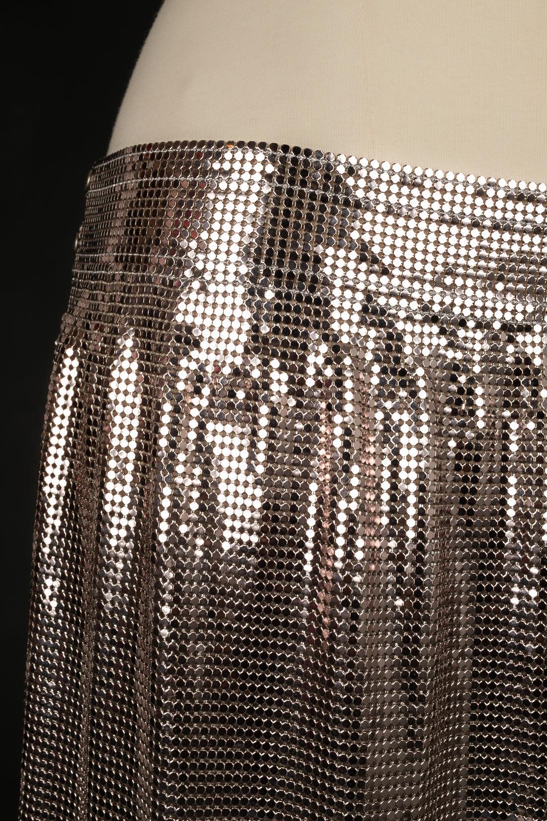Paco Rabanne Metallic Mesh Skirt 1