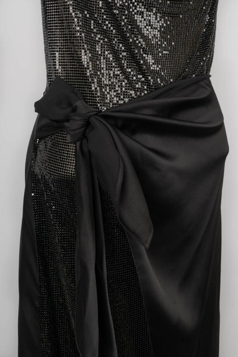 Paco Rabanne Metallic Openback Dress, 2019 2