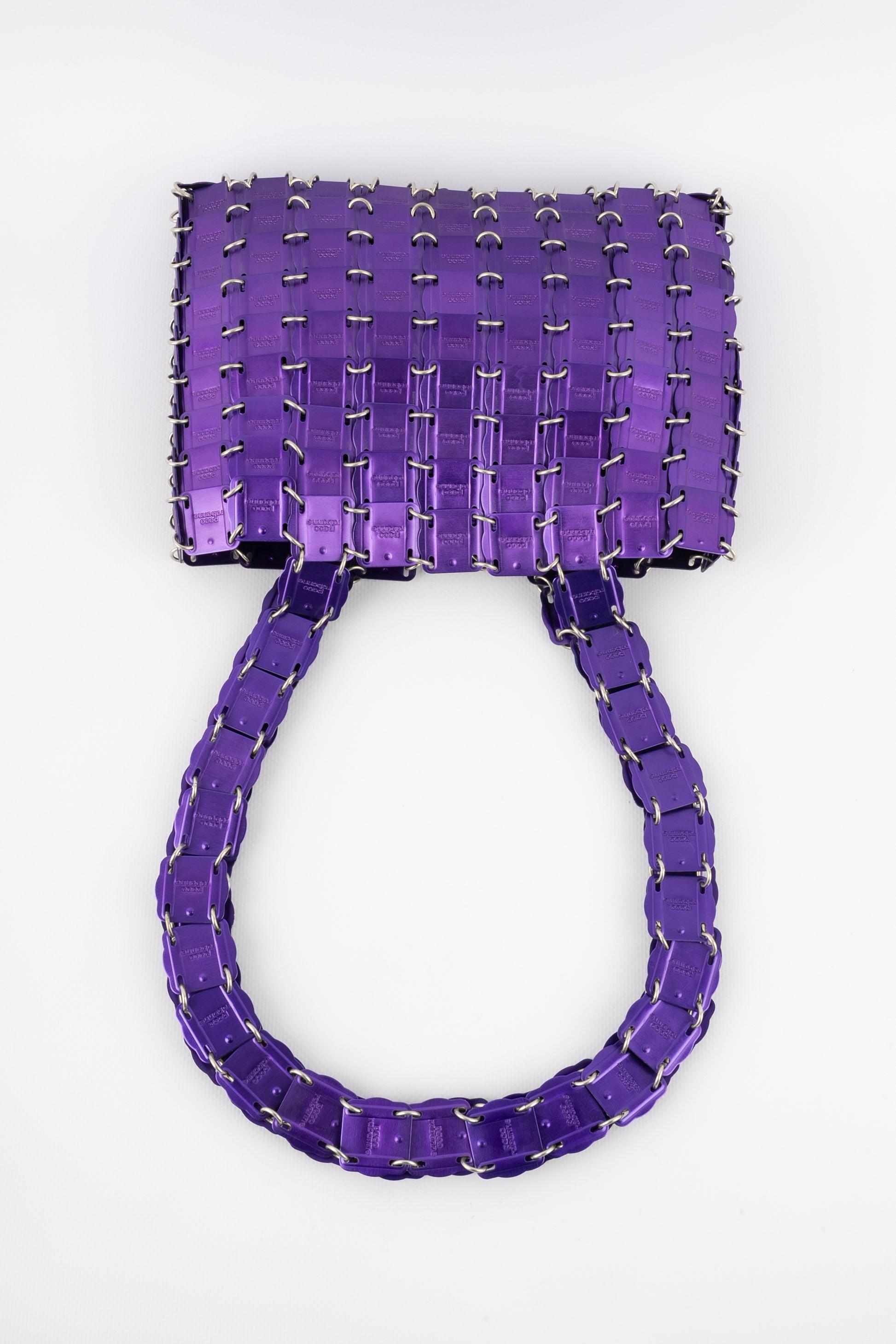 Women's Paco Rabanne  Metallic Purple Brass Pastilles Bag, 1969
