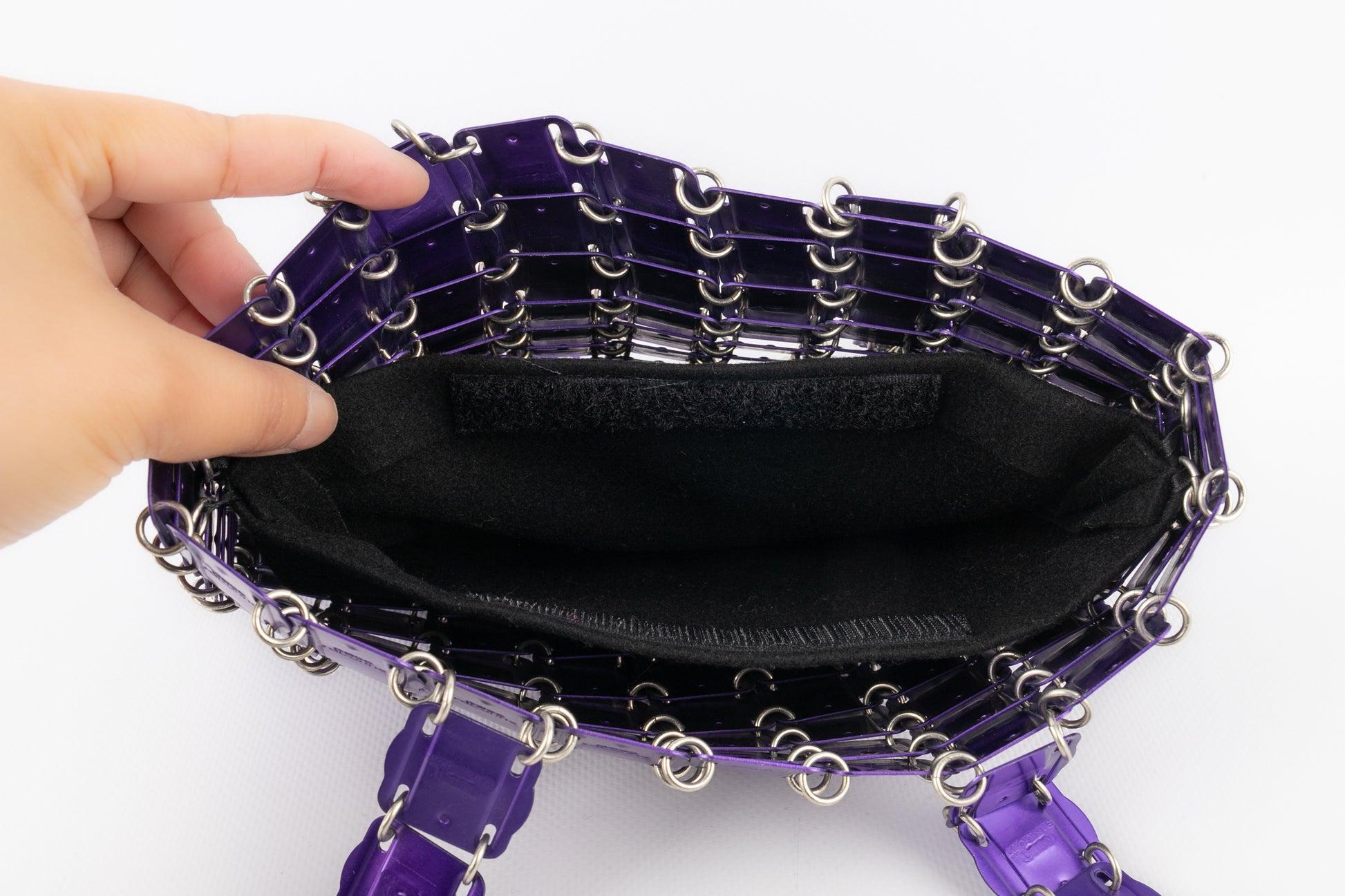 Paco Rabanne  Metallic Purple Brass Pastilles Bag, 1969 2