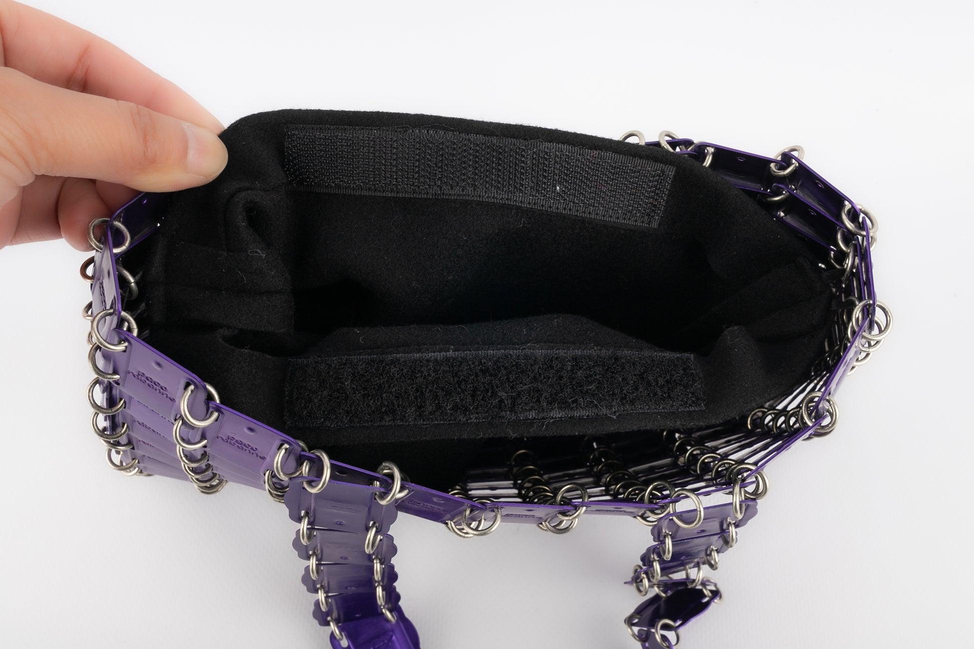Paco Rabanne  Metallic Purple Brass Pastilles Bag, 1969 3