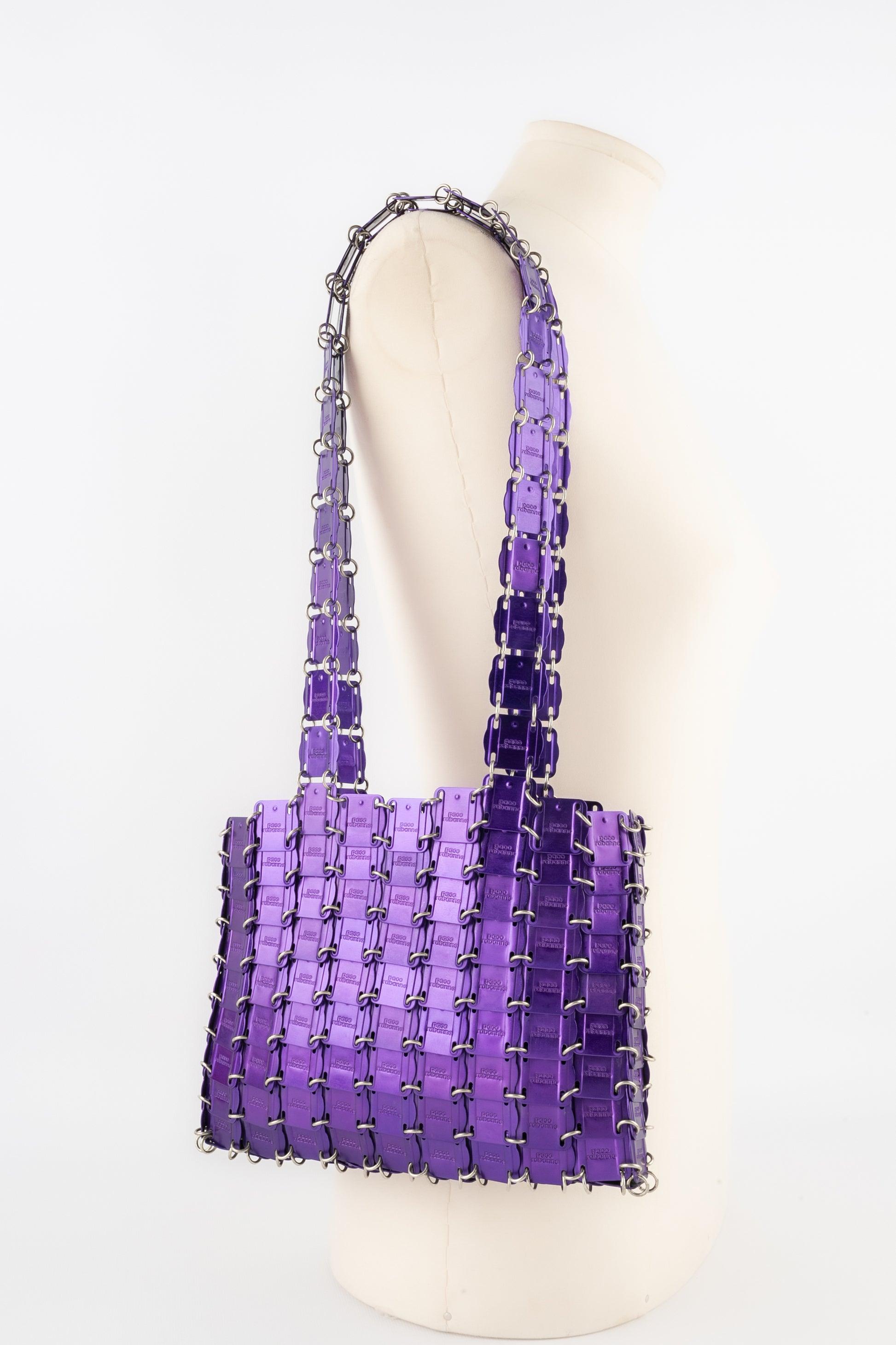 Paco Rabanne  Metallic Purple Brass Pastilles Bag, 1969 4