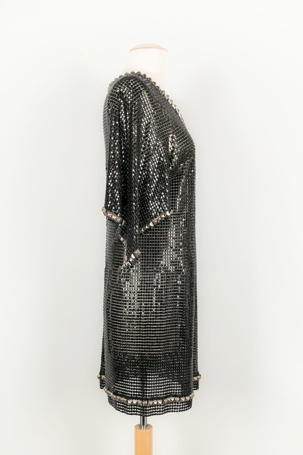 Women's Paco Rabanne Mini Dress in Metallic Mesh