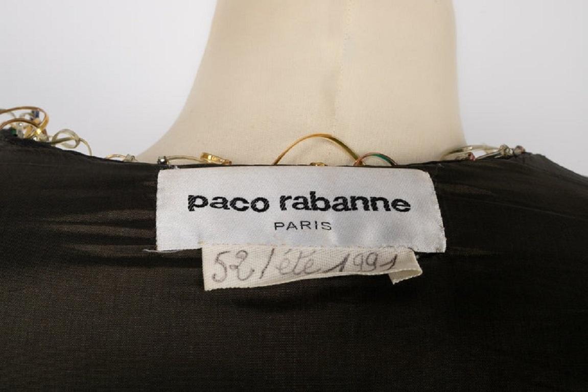 Paco Rabanne Multicolored Plastic Short Top, 1991 2