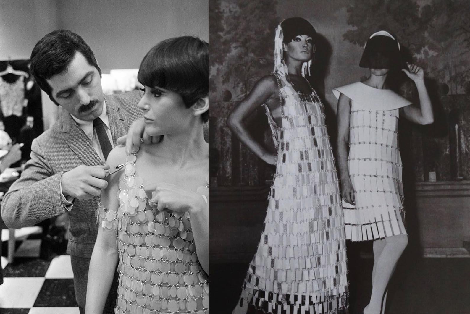 PACO RABANNE Pièce d'exposition digne d'un musée Ailes d'ange en paillettes Top Corsage État moyen à Berlin, BE
