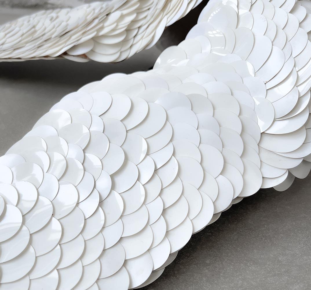 PACO RABANNE Pièce d'exposition digne d'un musée Ailes d'ange en paillettes Top Corsage 1