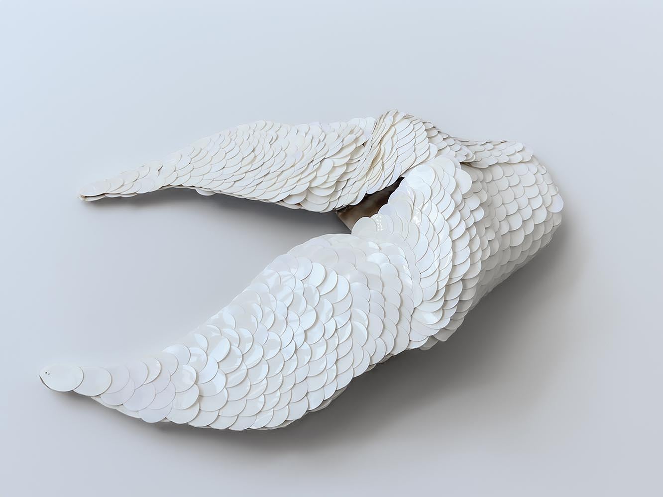 PACO RABANNE Pièce d'exposition digne d'un musée Ailes d'ange en paillettes Top Corsage 2