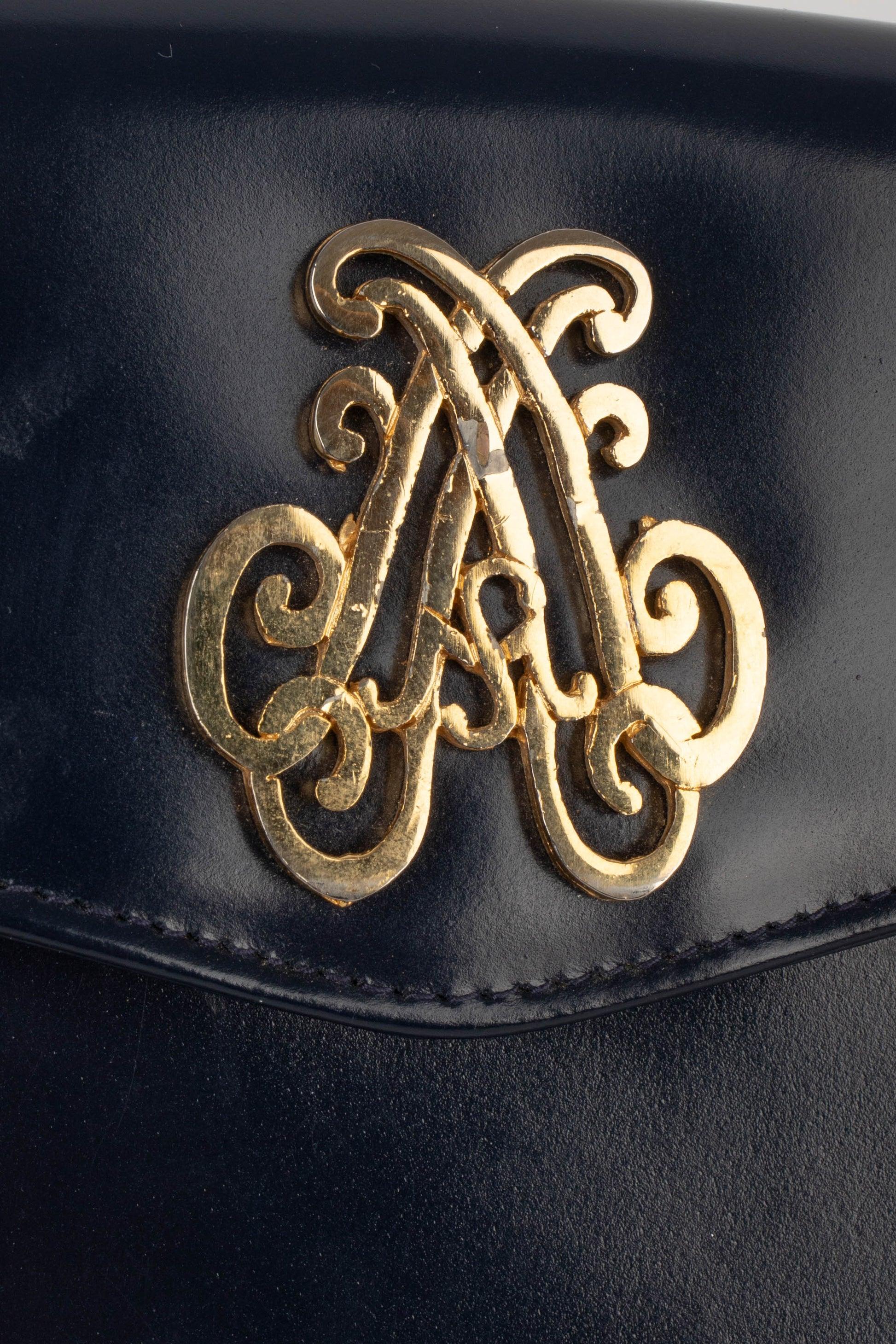 Women's Paco Rabanne Navy-Blue Calfskin Handbag For Sale