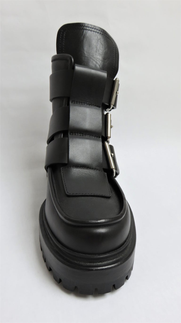 Paco Rabanne New Buckle Ankle Boots EU 37 For Sale at 1stDibs