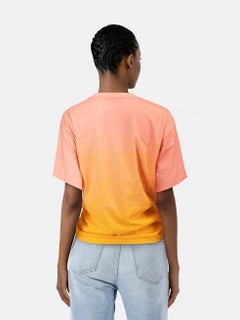Paco Rabanne Ombré Pink & Orange Cropped Top Size XL