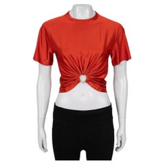 Paco Rabanne Orange Viscose Top - Size XS