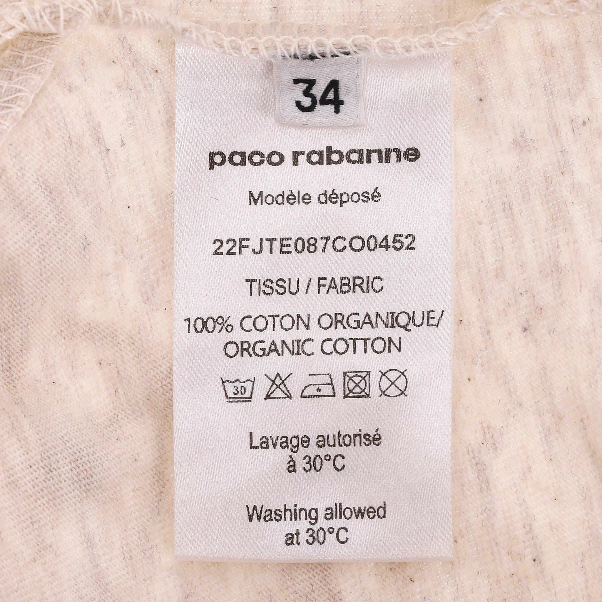 Paco Rabanne Organic Cotton Cropped Tassel Top en vente 3