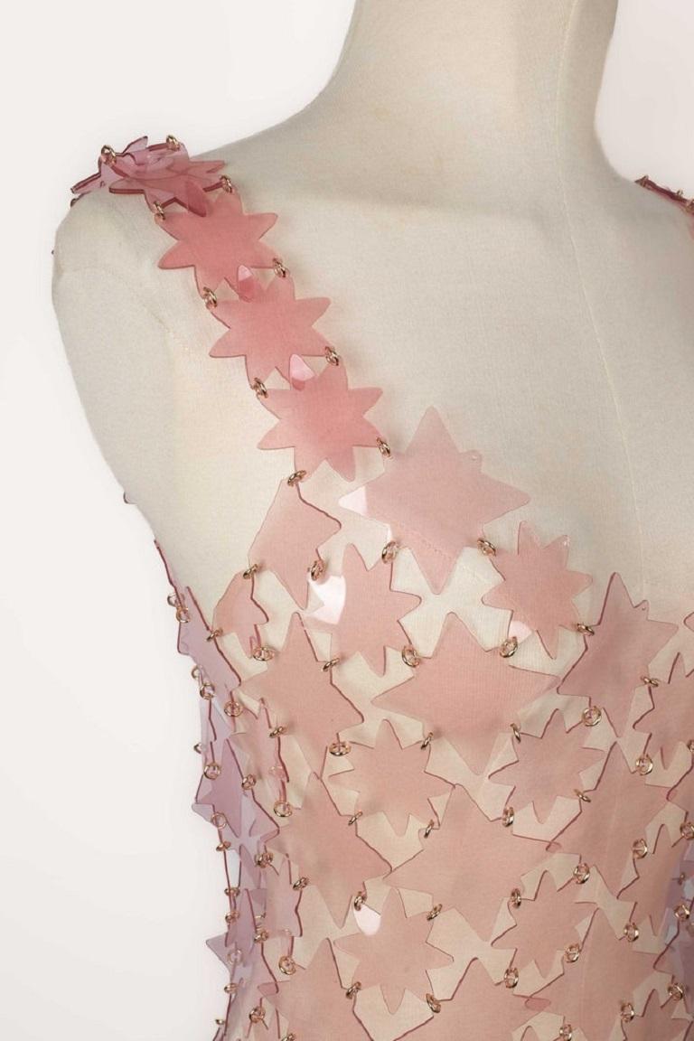 De las mujeres Vestido Paco Rabanne Rosa Transparente PVC Rabanne en venta