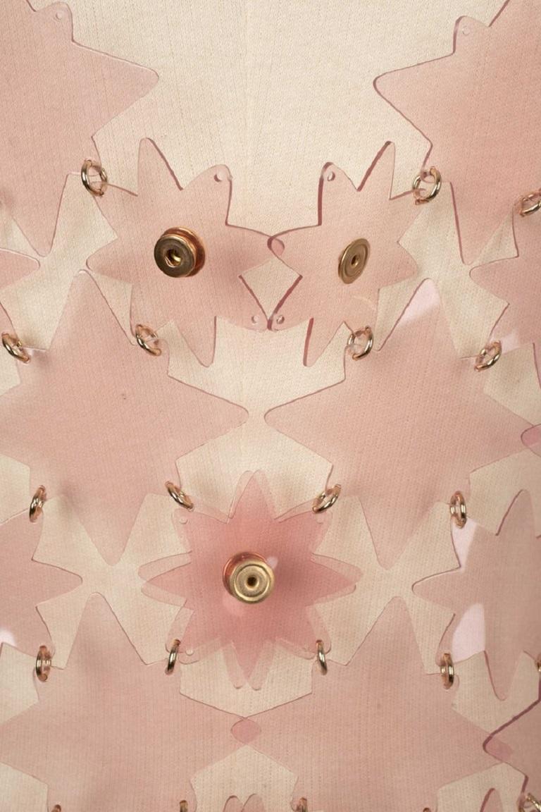 Vestido Paco Rabanne Rosa Transparente PVC Rabanne en venta 2