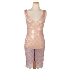 Paco Rabanne Pink Transparent PVC Rabanne Dress