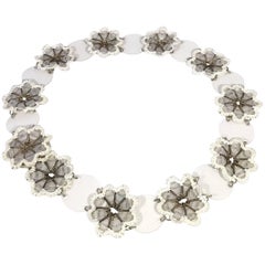 Paco Rabanne Plastic Disc with Crochet and Metal Belt