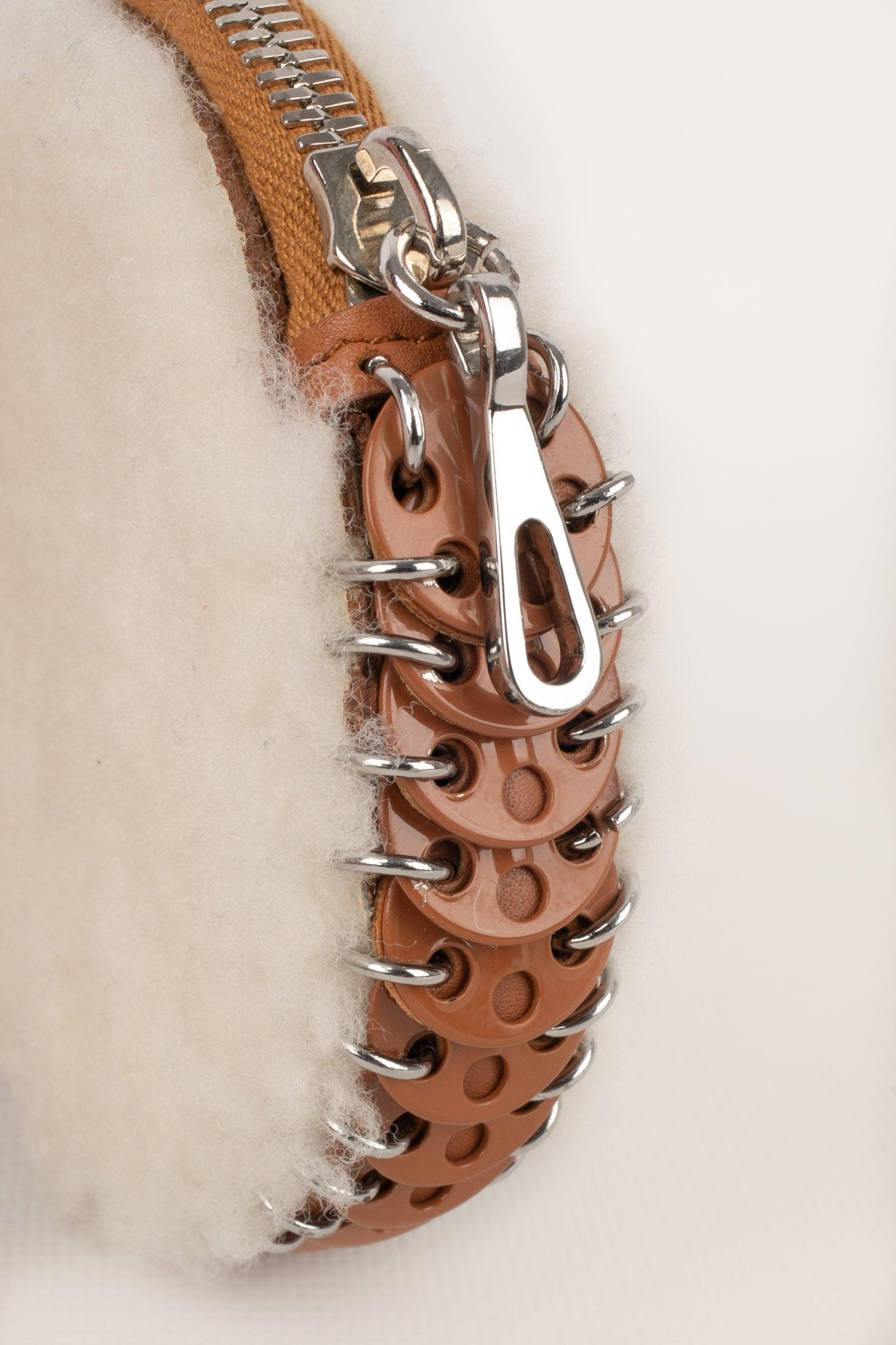 Paco Rabanne Purse with Sheepskin Fur In Excellent Condition For Sale In SAINT-OUEN-SUR-SEINE, FR