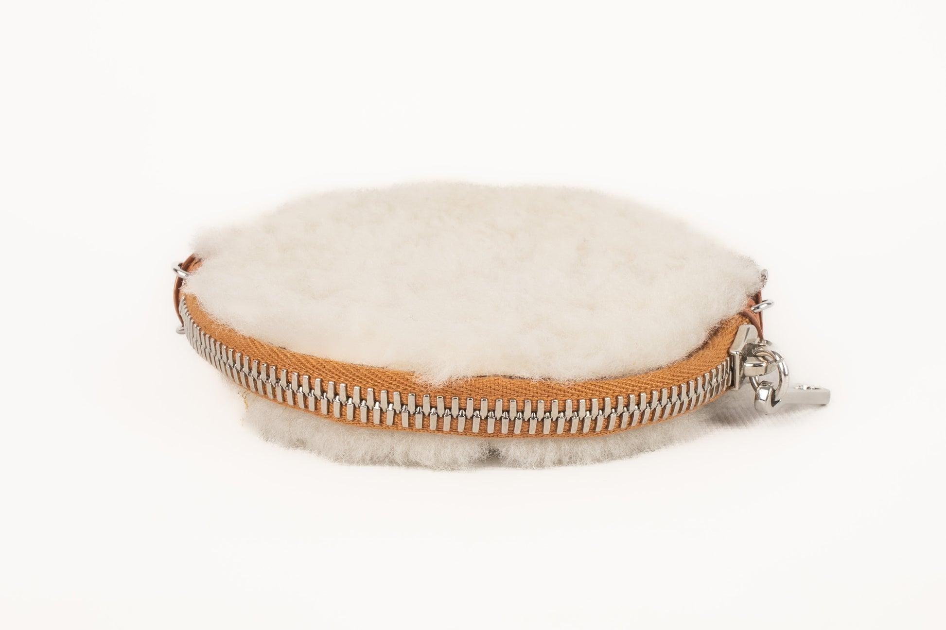 Paco Rabanne Purse with Sheepskin Fur For Sale 2