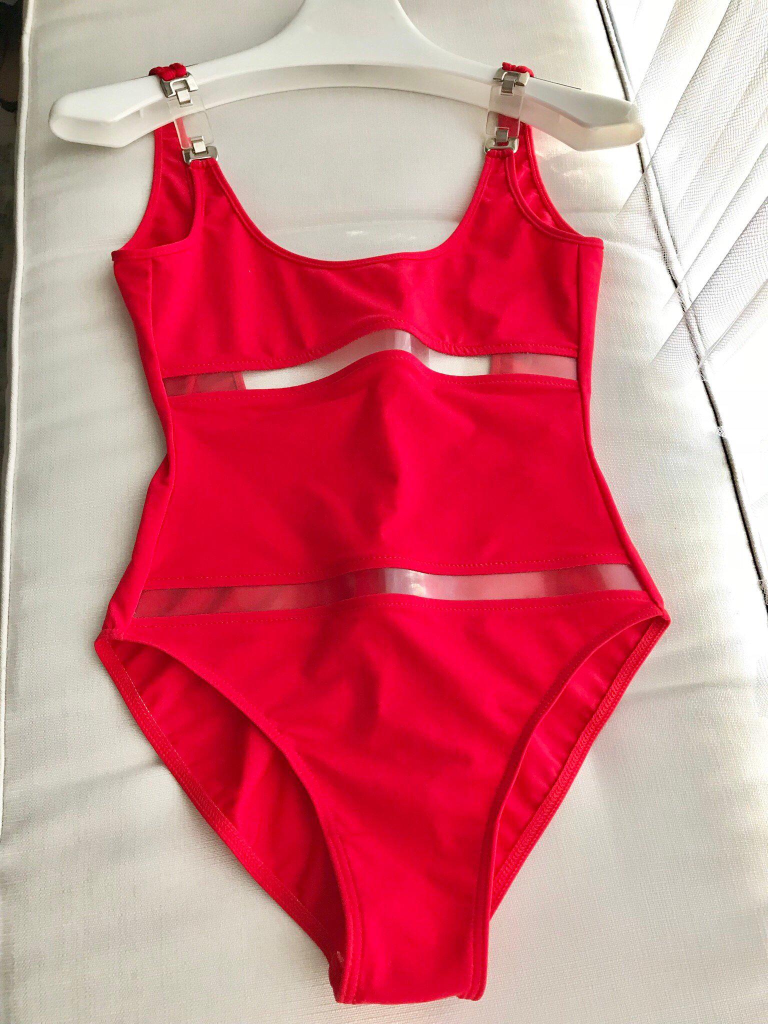 Paco Rabanne Red One Piece Bathing suit 3