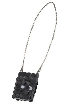 Paco Rabanne Reedition Black Disco Disc Nano Bag